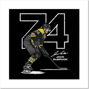 jake debrusk outline Posters and Art